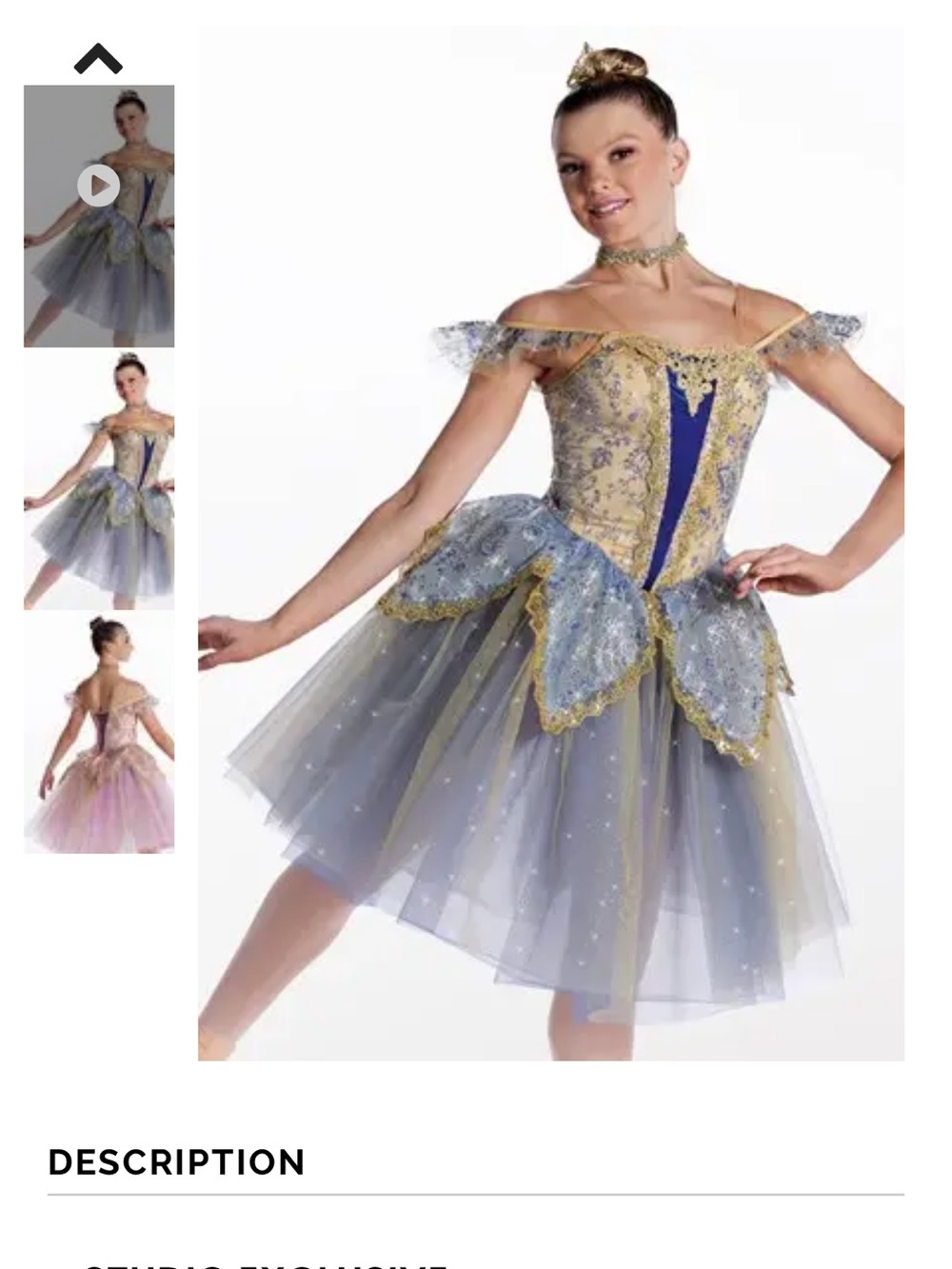Weissman Cream, Blush and Blue Dance Costume